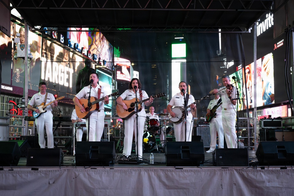 U.S. Navy Band Country Current performs at Duffy Square