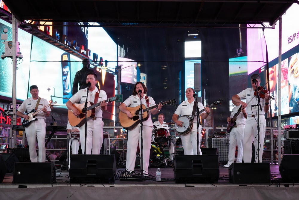 U.S. Navy Band Country Current performs at Duffy Square