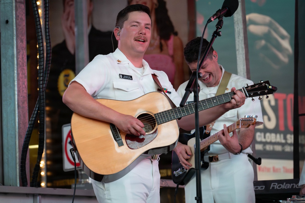 U.S. Navy Band Country Current performs at Duffy Square