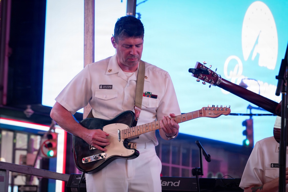 U.S. Navy Band Country Current performs at Duffy Square