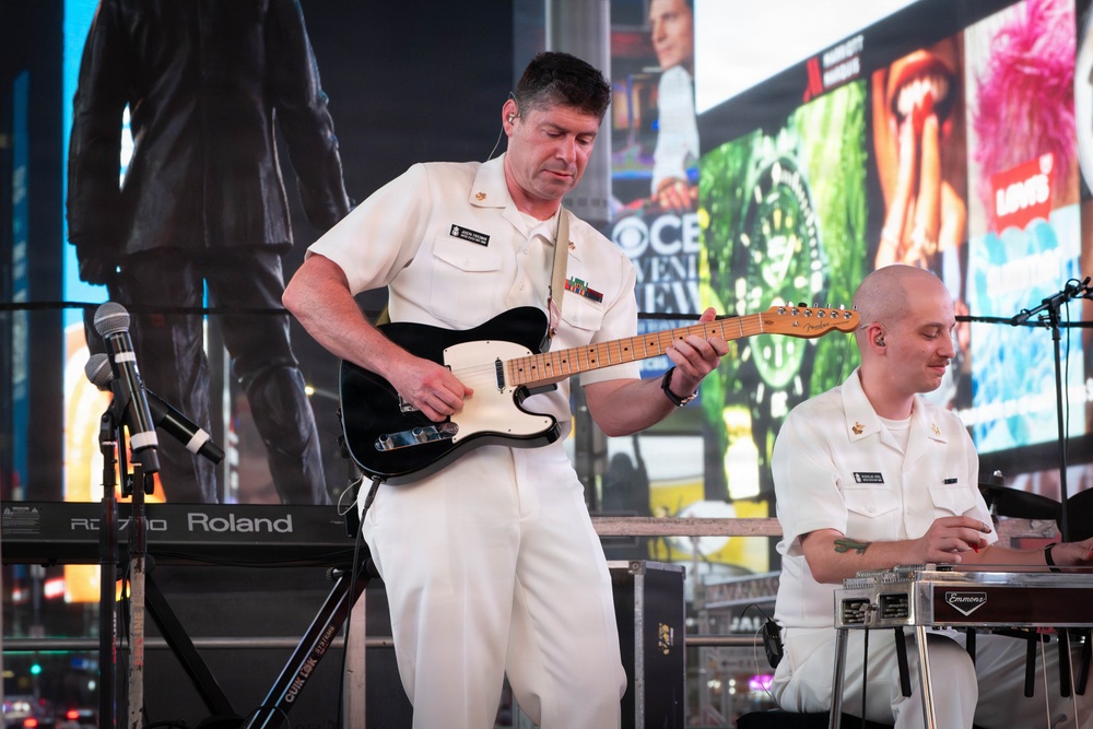 U.S. Navy Band Country Current performs at Duffy Square