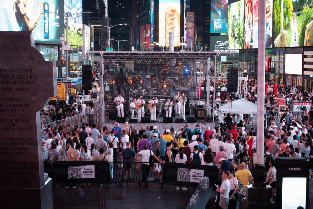 U.S. Navy Band Country Current performs at Duffy Square