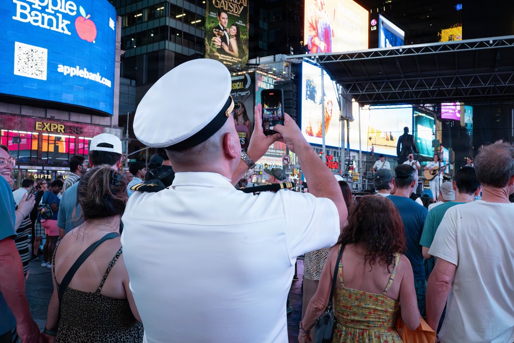 U.S. Navy Band Country Current performs at Duffy Square