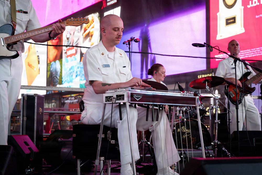 U.S. Navy Band Country Current performs at Duffy Square