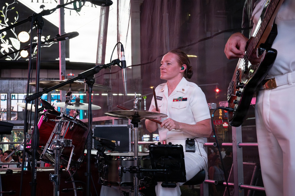 U.S. Navy Band Country Current performs at Duffy Square
