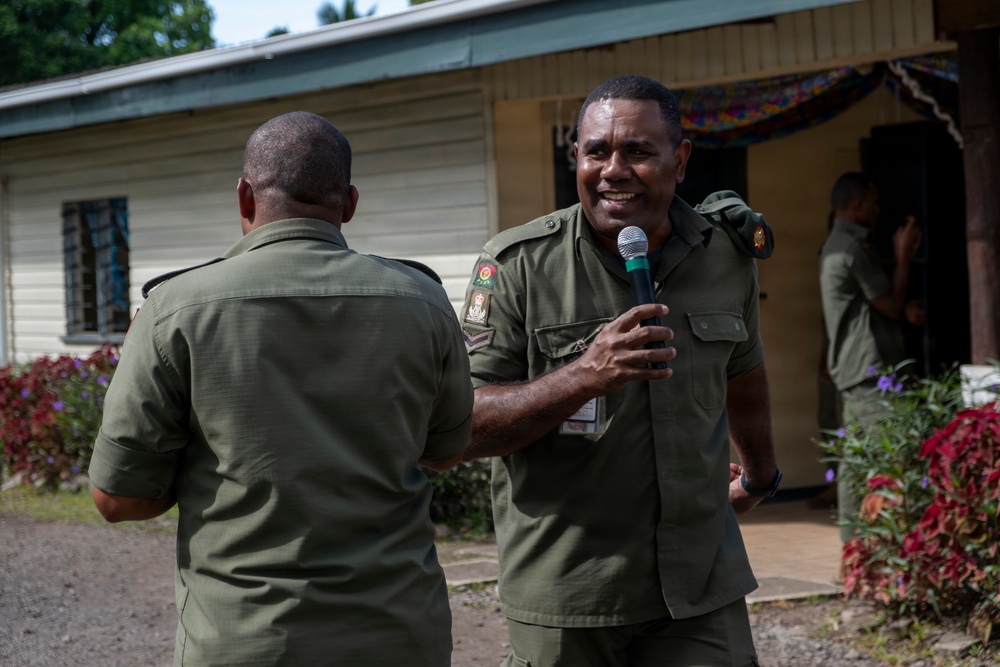 25th Infantry Division Band Visits Queen Elizabeth Barracks with Republic of Fiji Military Forces Band