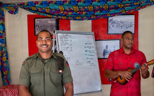25th Infantry Division Band Visits Queen Elizabeth Barracks with Republic of Fiji Military Forces Band