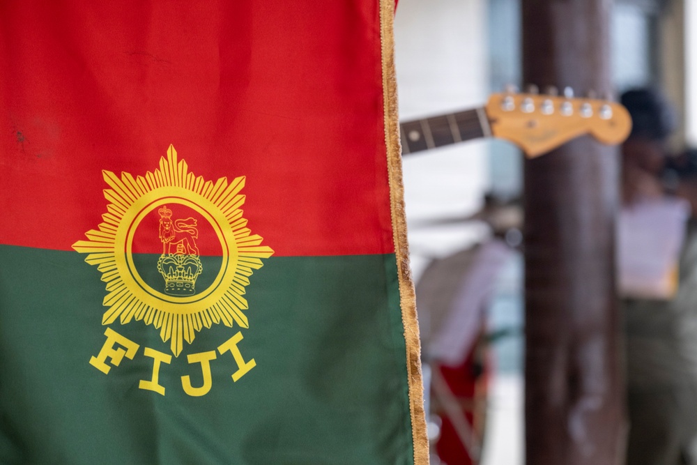 25th Infantry Division Band Visits Queen Elizabeth Barracks with Republic of Fiji Military Forces Band