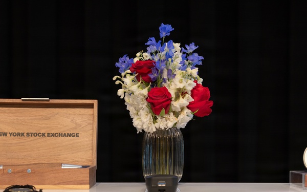 U.S. Service members attend opening Bell Ceremony at New York Stock Exchange
