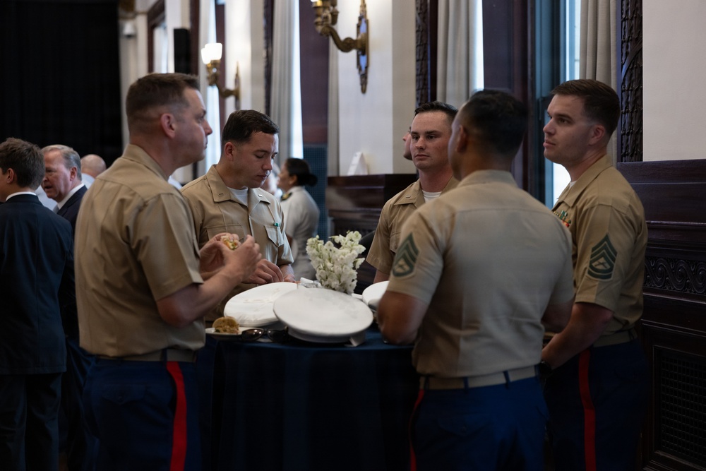 U.S. Service members attend opening Bell Ceremony at New York Stock Exchange
