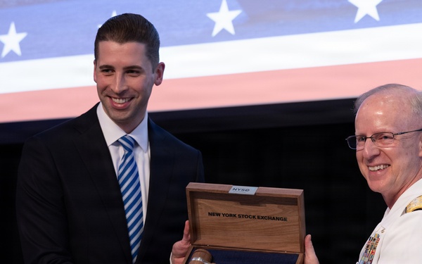 U.S. Service members attend opening Bell Ceremony at New York Stock Exchange