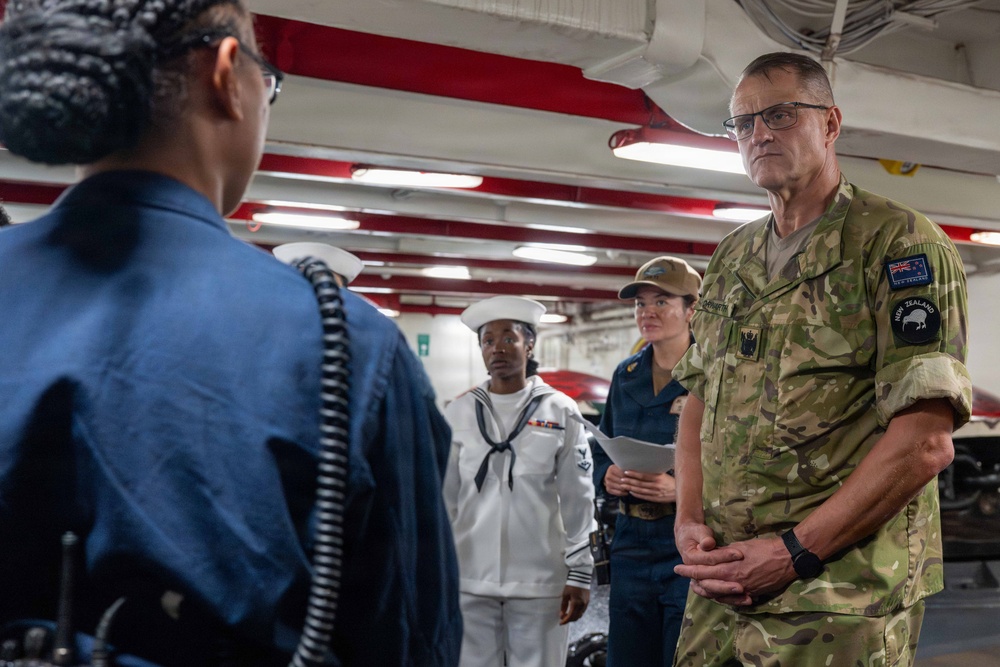 PACOM Senior Enlisted Visit USS Theodore Roosevelt - RIMPAC 2026