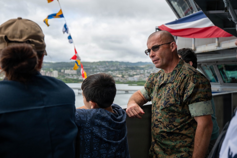 PACOM Senior Enlisted Visit USS Theodore Roosevelt - RIMPAC 2026