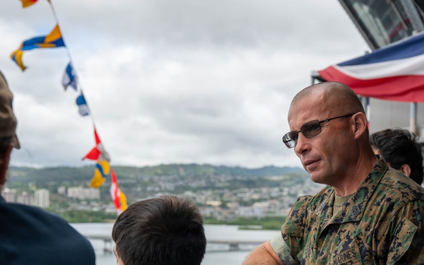 PACOM Senior Enlisted Visit USS Theodore Roosevelt - RIMPAC 2026