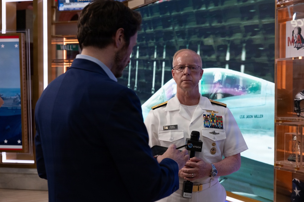 U.S. Service members attend opening Bell Ceremony at New York Stock Exchange