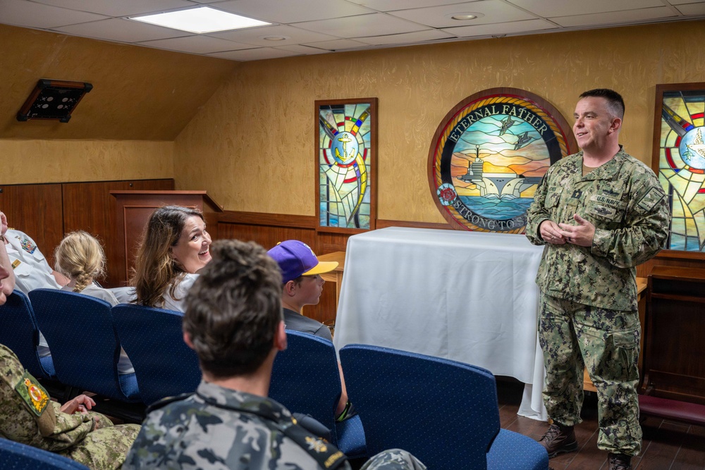 Partner Nation Chaplains Visit USS Theodore Roosevelt - RIMPAC 2026