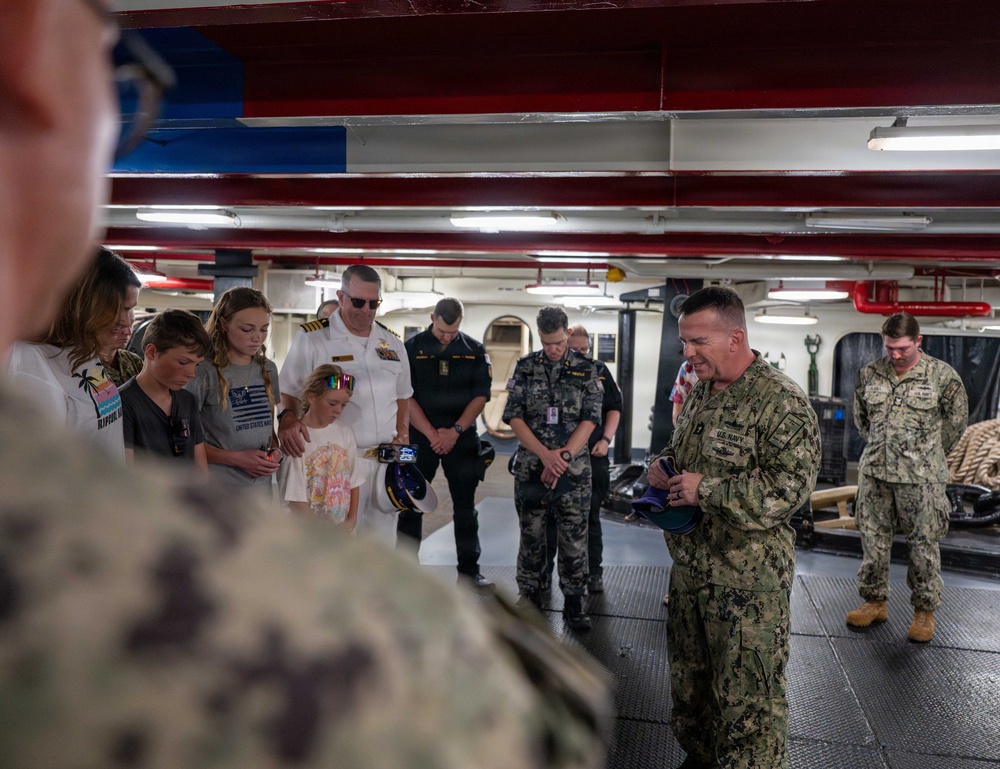 Partner Nation Chaplains Visit USS Theodore Roosevelt - RIMPAC 2026
