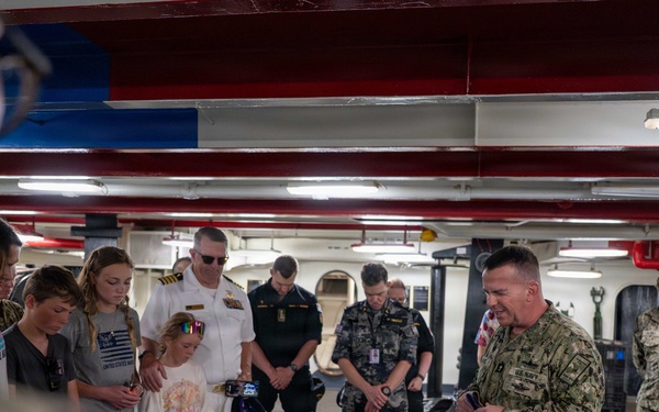 Partner Nation Chaplains Visit USS Theodore Roosevelt - RIMPAC 2026