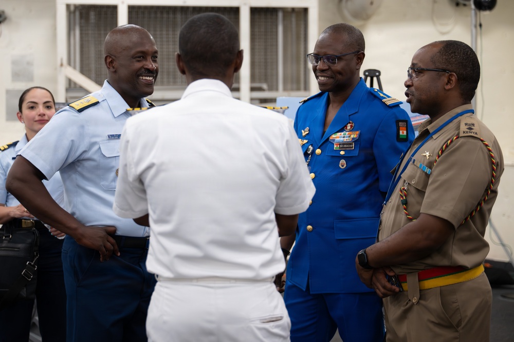 International Naval Review 250 aboard USS Arlington