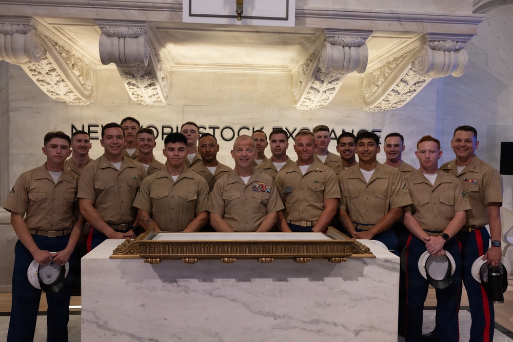 U.S. Service members attend opening Bell Ceremony at New York Stock Exchange