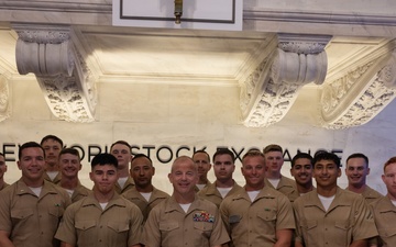 U.S. Service members attend opening Bell Ceremony at New York Stock Exchange