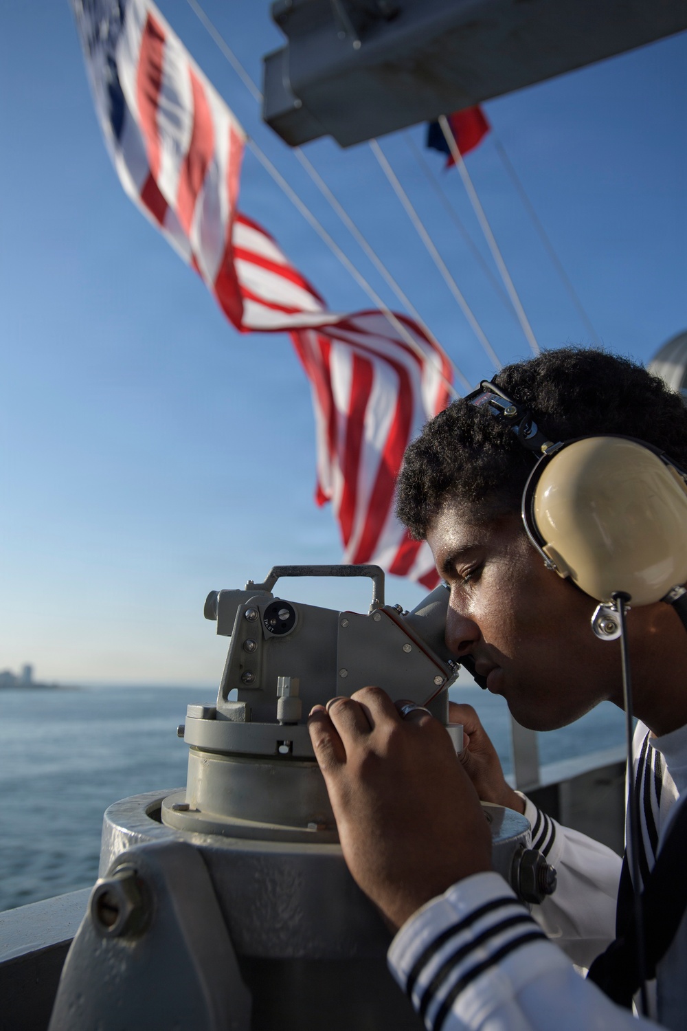 Nimitz Anchors in New York Harbor During International Naval Review 250