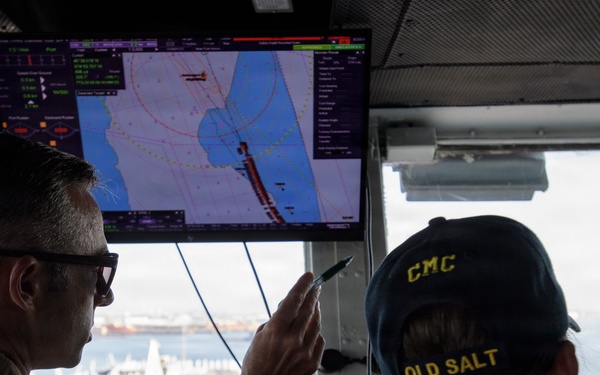 Nimitz Anchors in New York Harbor During International Naval Review 250