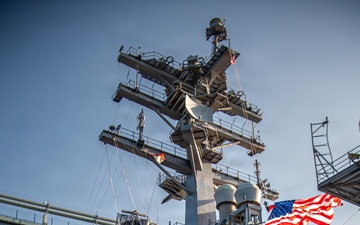 Nimitz Anchors in New York Harbor During International Naval Review 250