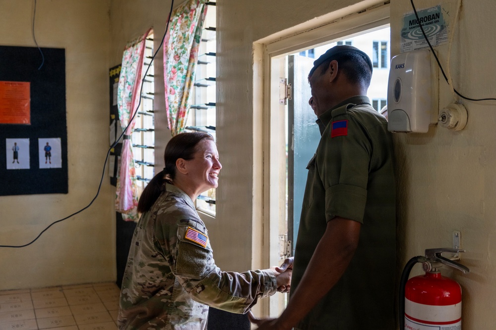 25th Infantry Division Band Visits Queen Elizabeth Barracks with Republic of Fiji Military Forces Band