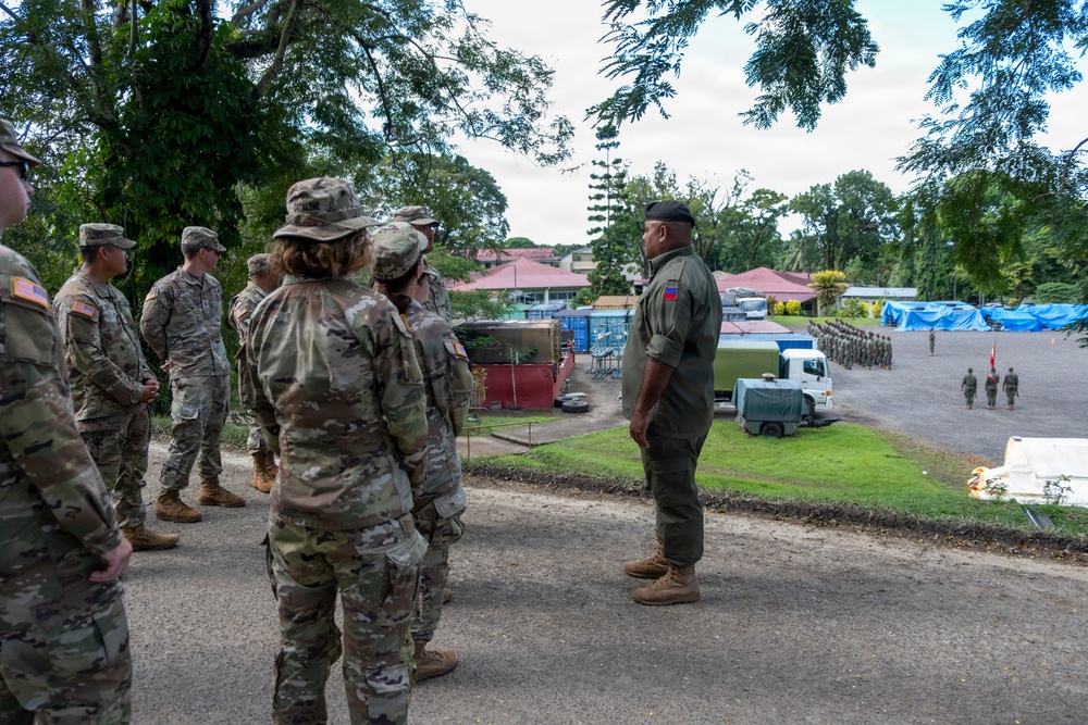 25th Infantry Division Band Visits Queen Elizabeth Barracks with Republic of Fiji Military Forces Band