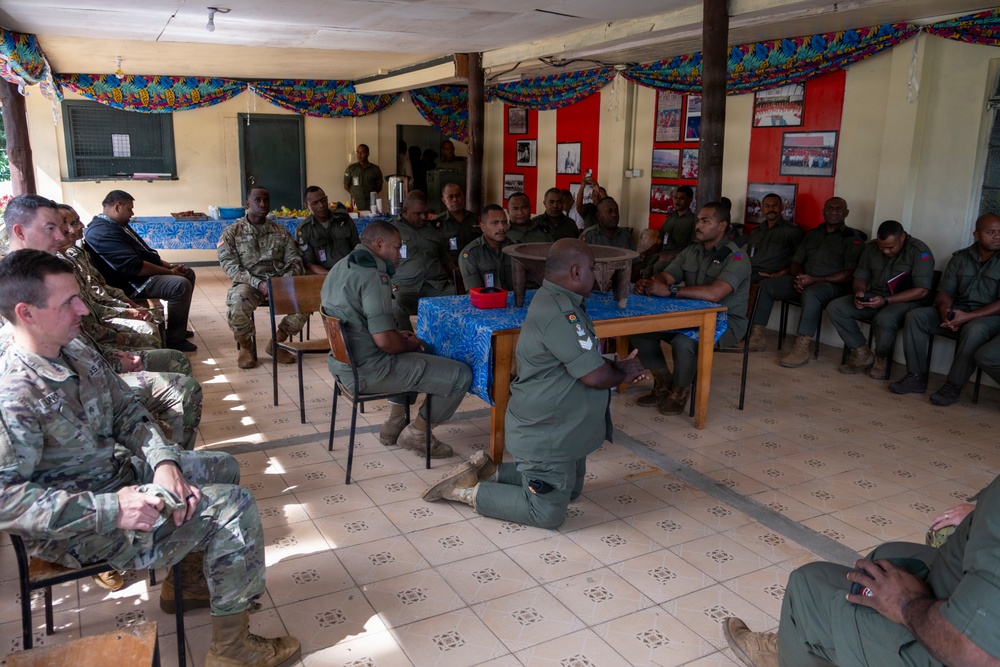 25th Infantry Division Band Visits Queen Elizabeth Barracks with Republic of Fiji Military Forces Band