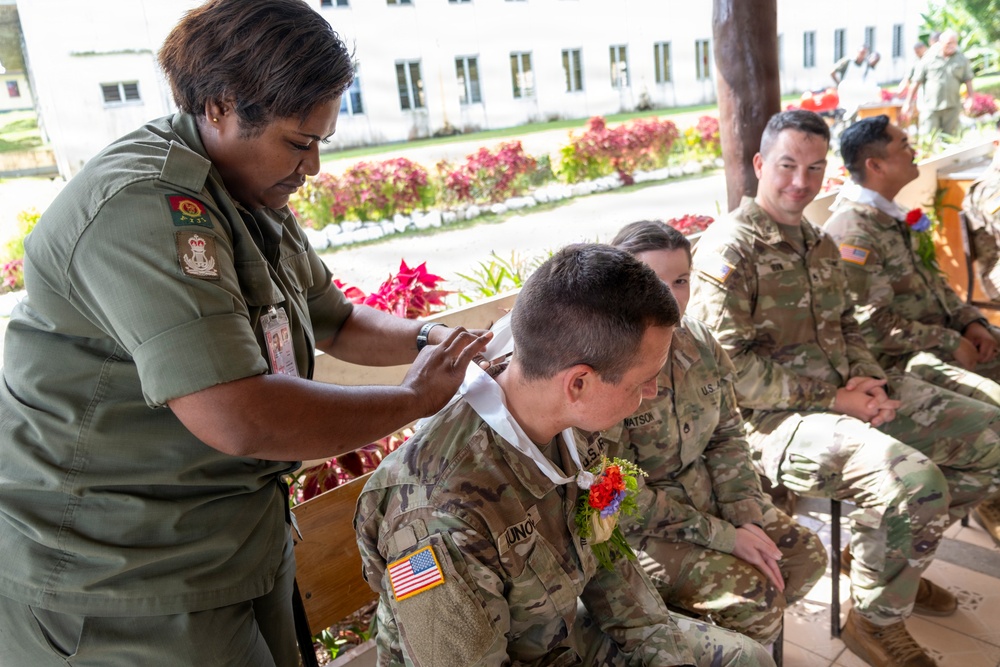 25th Infantry Division Band Visits Queen Elizabeth Barracks with Republic of Fiji Military Forces Band