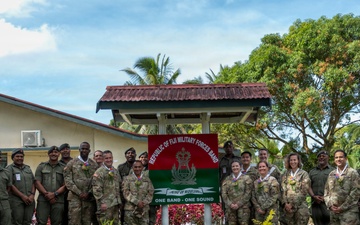 25th Infantry Division Band Visits Queen Elizabeth Barracks with Republic of Fiji Military Forces Band