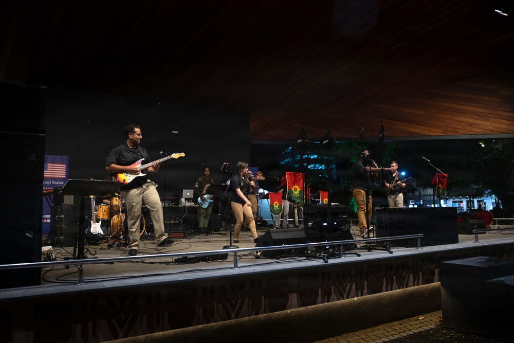 25th Infantry Division Band and Republic of Fiji Military Forces Band Perform Joint Concert at Ratu Sukuna Park
