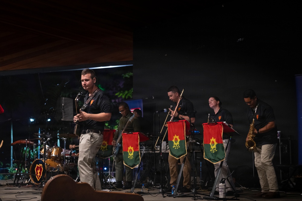 25th Infantry Division Band and Republic of Fiji Military Forces Band Perform Joint Concert at Ratu Sukuna Park
