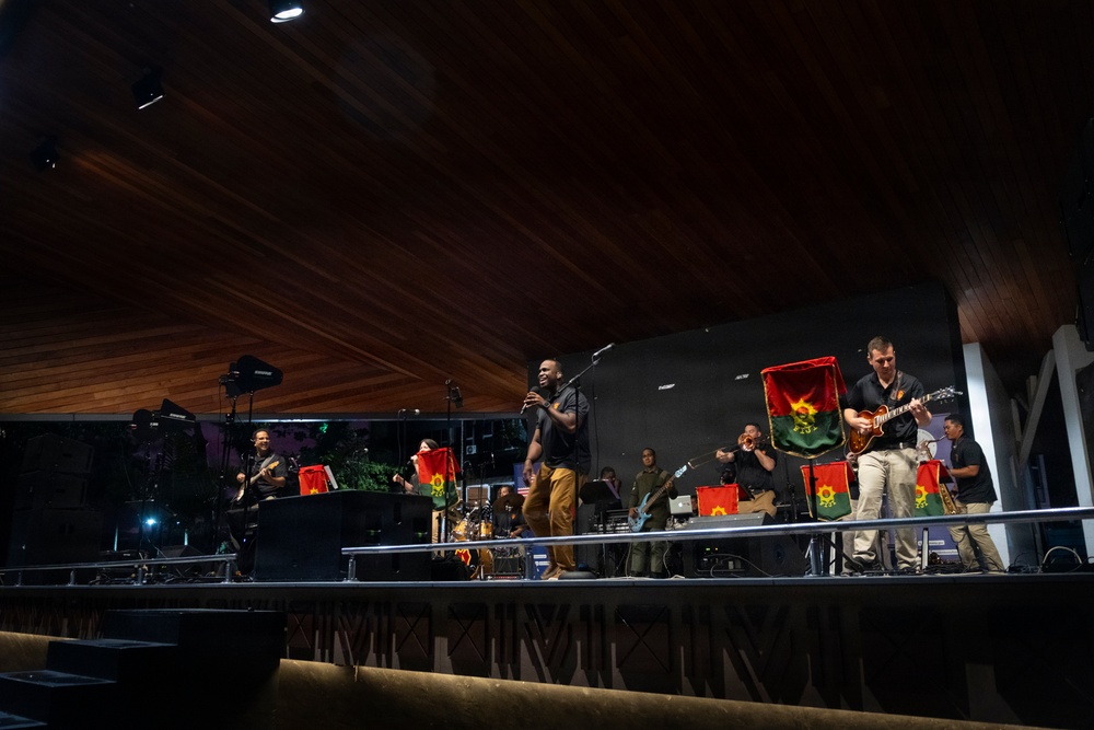 25th Infantry Division Band and Republic of Fiji Military Forces Band Perform Joint Concert at Ratu Sukuna Park