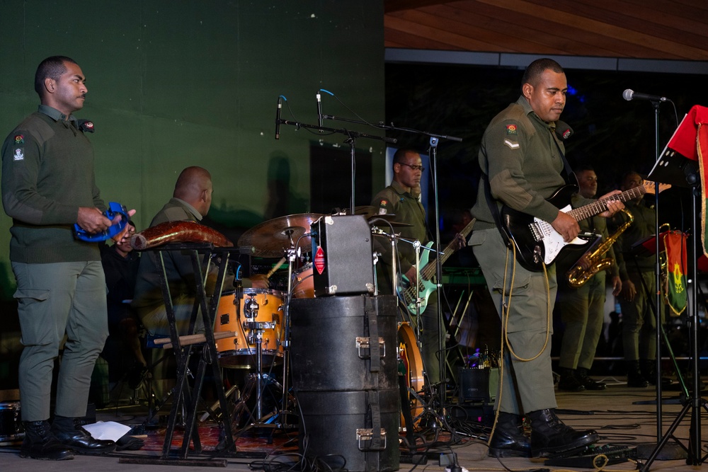 25th Infantry Division Band and Republic of Fiji Military Forces Band Perform Joint Concert at Ratu Sukuna Park