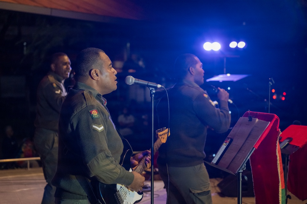 25th Infantry Division Band and Republic of Fiji Military Forces Band Perform Joint Concert at Ratu Sukuna Park