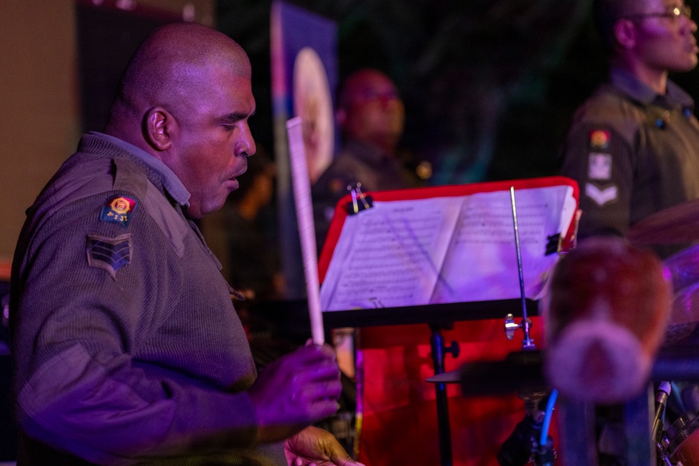 25th Infantry Division Band and Republic of Fiji Military Forces Band Perform Joint Concert at Ratu Sukuna Park