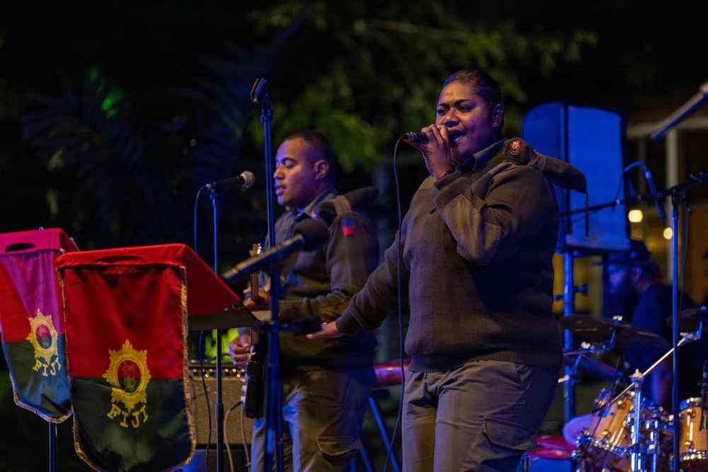 25th Infantry Division Band and Republic of Fiji Military Forces Band Perform Joint Concert at Ratu Sukuna Park