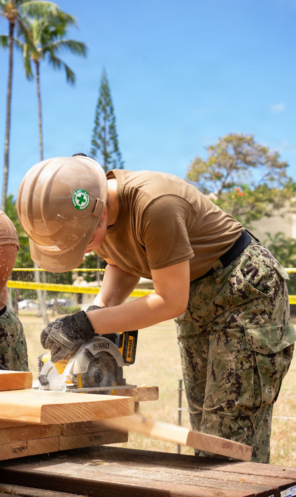 Seabees construct a HADR camp during RIMPAC 2026