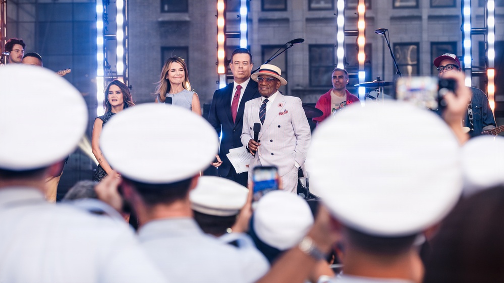 U.S. Service Members attend NBC's Today Show during INR 250