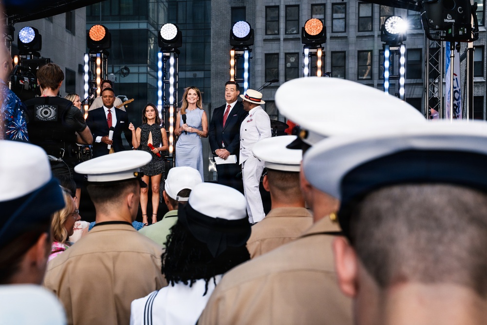 U.S. Service Members attend NBC's Today Show during INR 250