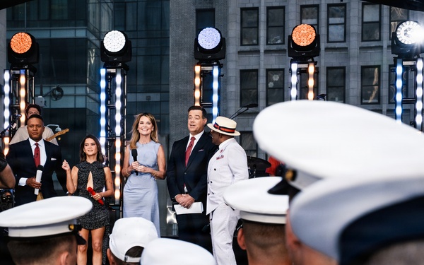U.S. Service Members attend NBC's Today Show during INR 250