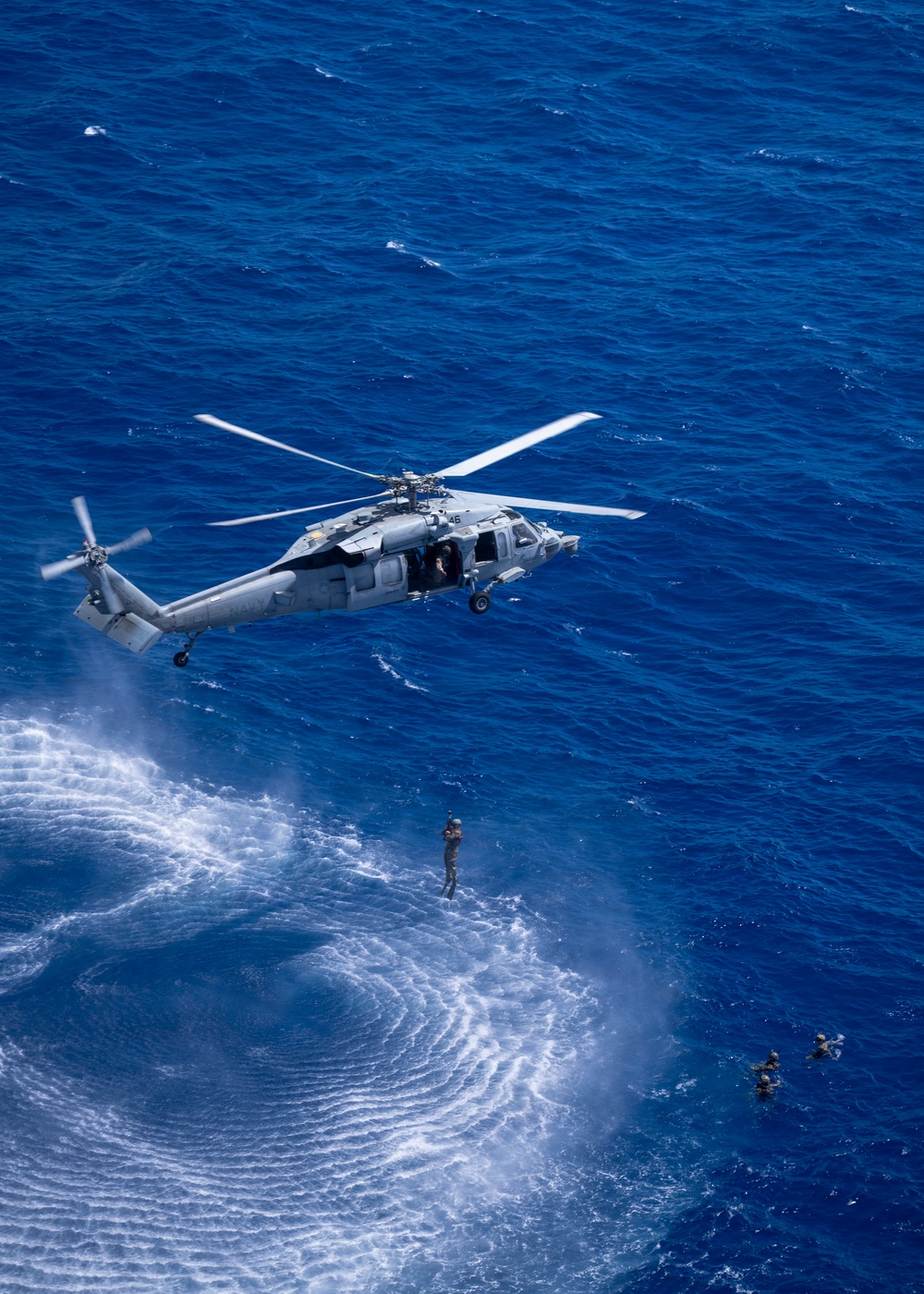U.S. Navy, U.S. Marine Corps, Royal New Zealand Navy explosive ordnance disposal technicians conduct mine countermeasures training during RIMPAC 26