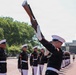 U.S. Marine Corps Silent Drill Platoon performs on Liberty Island  for INR250