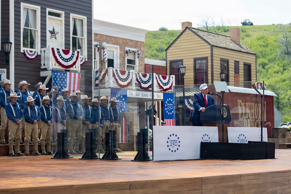 President Donald J. Trump Speaks at Theodore Roosevelt Presidential Library Grand Opening