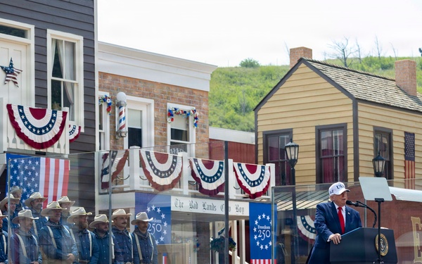 President Donald J. Trump Speaks at Theodore Roosevelt Presidential Library Grand Opening
