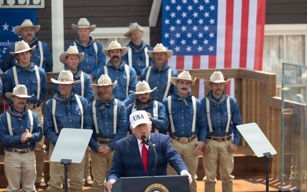 President Donald J. Trump Speaks at Theodore Roosevelt Presidential Library Grand Opening