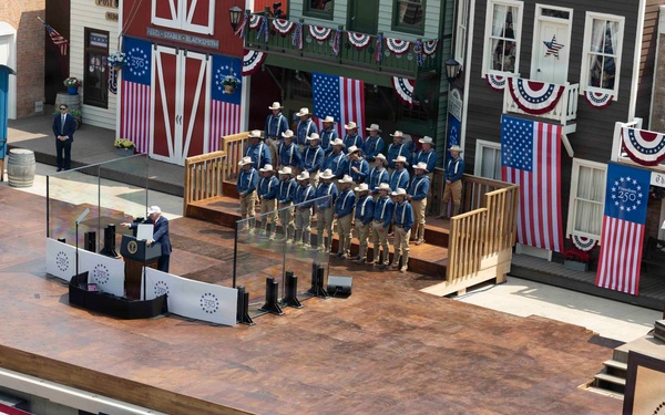 President Donald J. Trump Speaks at Theodore Roosevelt Presidential Library Grand Opening